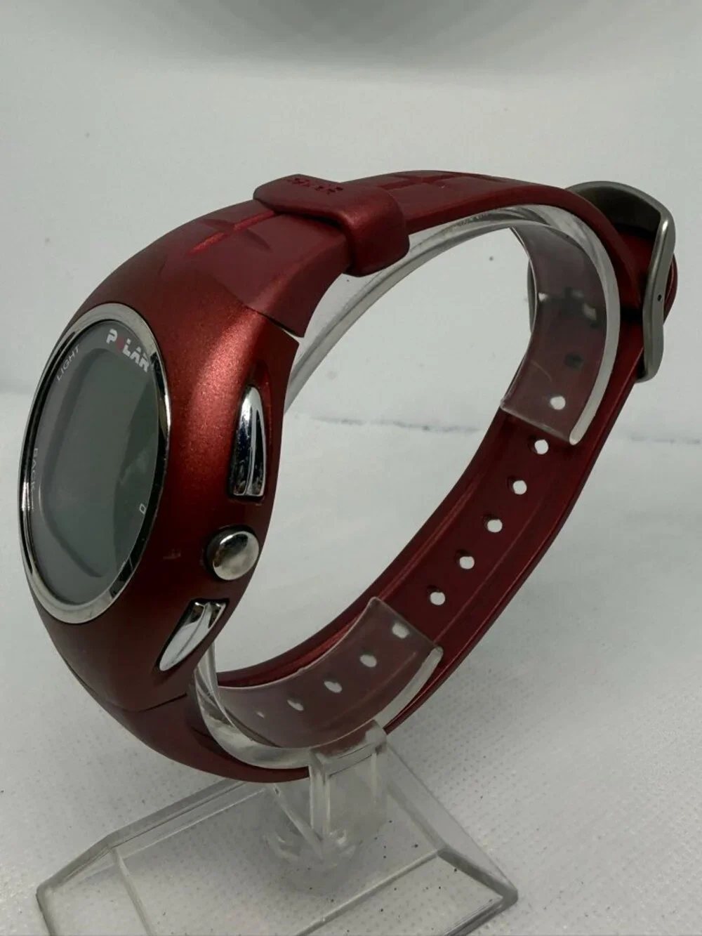 Polar F11 Heart Rate Monitor Red Digital Fitness Watch OwnZone OwnCal 0537